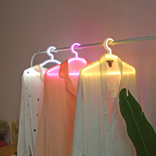 LED Neon Light Clothes Hanger