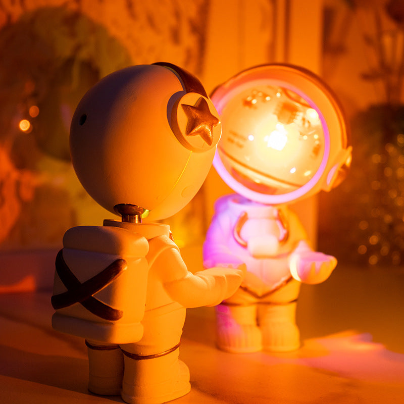 Astronaut Sunset Lights